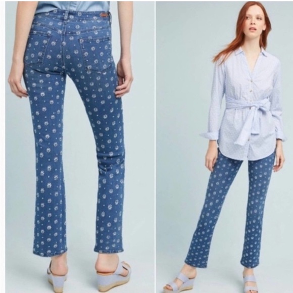 Anthropologie Denim - ANTHROPOLOGIE Pilcro and the Letterpress Boho Embroidered Jeans Size 27
